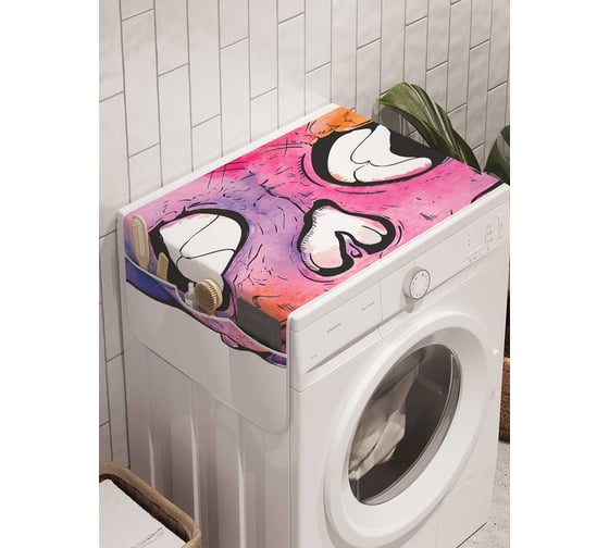 Органайзер для хранения Ambesonne "Радуга смерти" на стиральную машину, 45x120 см, cwm_19909 1