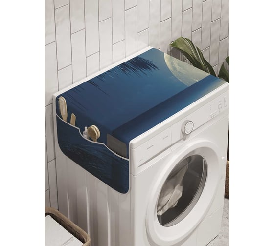 Органайзер для хранения Ambesonne "Загадочная луна" на стиральную машину, 45x120 см, cwm_10246