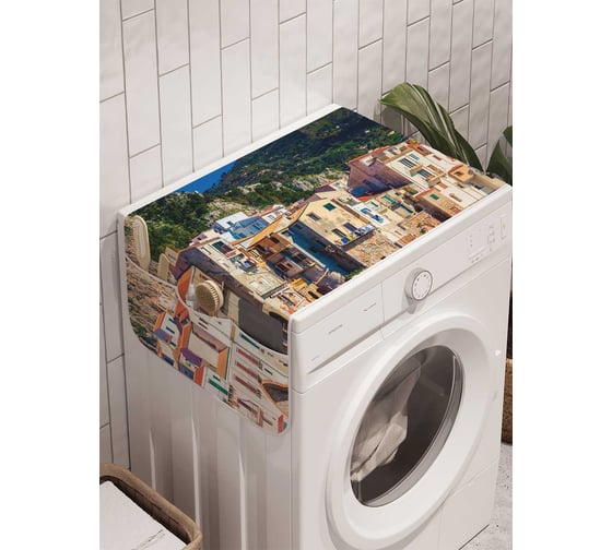 Органайзер для хранения Ambesonne "Городская древность" на стиральную машину, 45x120 см, cwm_10537 1