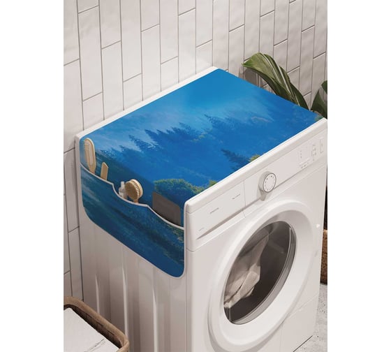 Органайзер для хранения Ambesonne "Домик на свежем воздухе" на стиральную машину, 45x120 см, cwm_14892 1