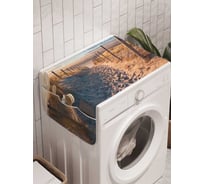 Органайзер для хранения Ambesonne "Морские следы" на стиральную машину, 45x120 см, cwm_11166