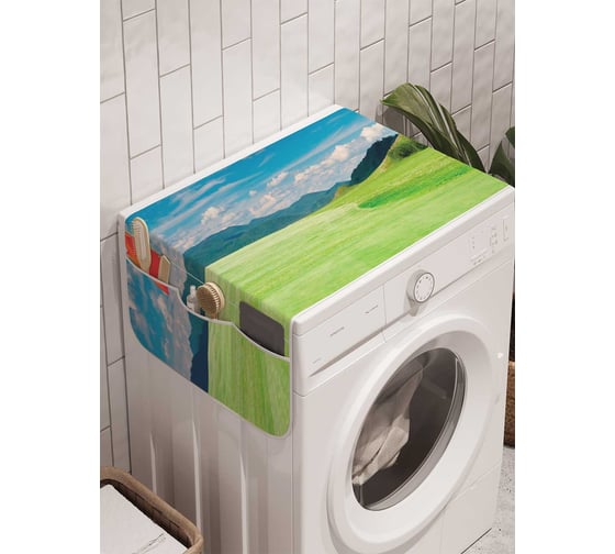 Органайзер для хранения Ambesonne "Спокойный гольф" на стиральную машину, 45x120 см, cwm_11498 1