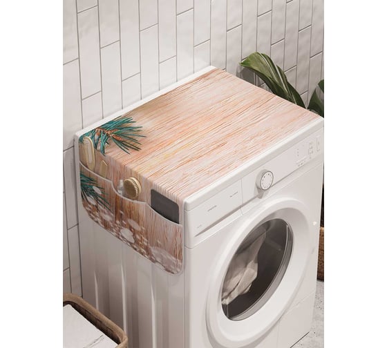 Органайзер для хранения Ambesonne "Заснеженные игрушки" на стиральную машину, 45x120 см, cwm_21491 1