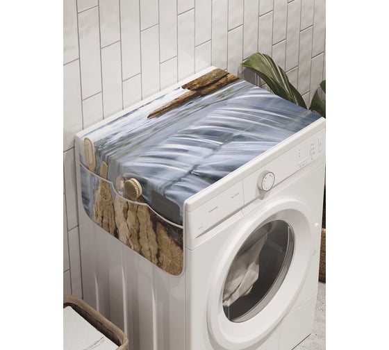 Органайзер для хранения Ambesonne "Каменный водопад" на стиральную машину, 45x120 см, cwm_10113 1