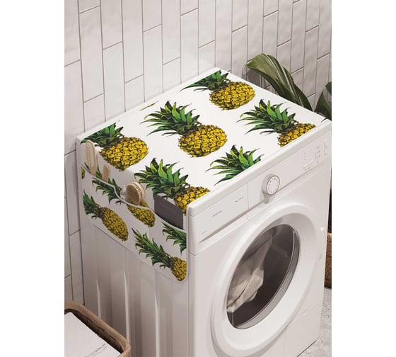 Органайзер для хранения Ambesonne "Тропическая нежность" на стиральную машину, 45x120 см, cwm_10560 1
