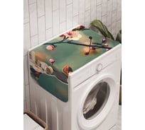 Органайзер для хранения Ambesonne "Весенние цветы" на стиральную машину, 45x120 см, cwm_28536