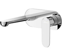 Смеситель для раковины встраиваемый Cezares с внутренней частью, без донного клапана, сатин STYLUS-BLI1-IN-W0