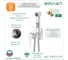 Смеситель скрытого монтажа с гигиенической лейкой Wesnaart KRISTAL, хром KRI22-410 4