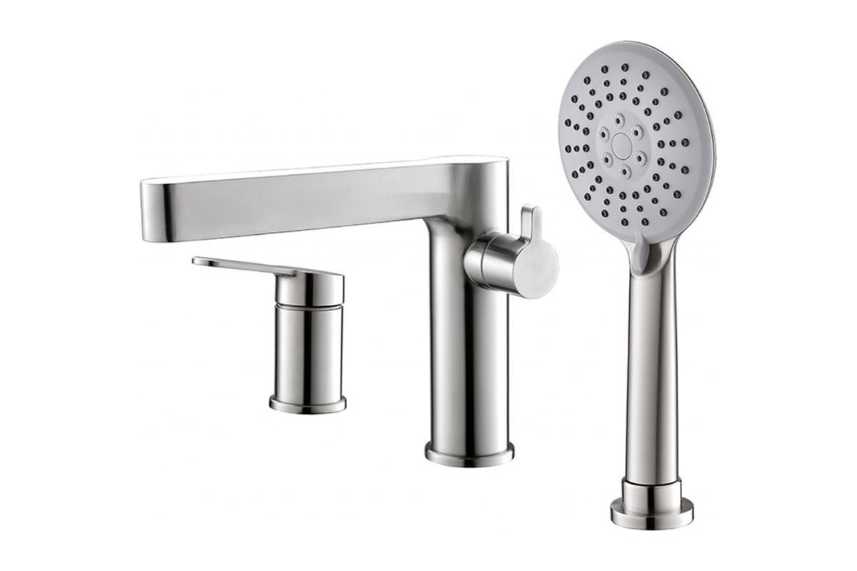 Смеситель на борт ванны BelBagno DELTA с ручным выдвижным душем ...