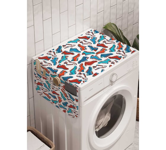 Органайзер для хранения Ambesonne "Обувной парад" на стиральную машину, 45x120 см, cwm_30127 1
