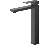 Смеситель для накладной раковины однорычажный Cezares, без донного клапана, черный матовый SLIDER-LC-NOP-W0