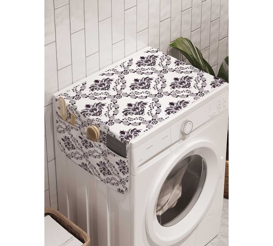 Органайзер для хранения Ambesonne "Классический орнамент" на стиральную машину, 45x120 см, cwm_17381 1