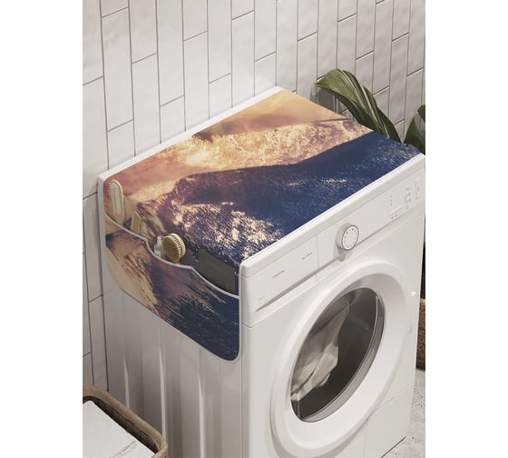 Органайзер для хранения Ambesonne "Горный закат" на стиральную машину, 45x120 см, cwm_10011 1