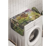 Органайзер для хранения Ambesonne "Водопад в зарослях" на стиральную машину, 45x120 см, cwm_10152