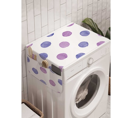 Органайзер для хранения Ambesonne "Классический в горошек" на стиральную машину, 45x120 см, cwm_16802 1