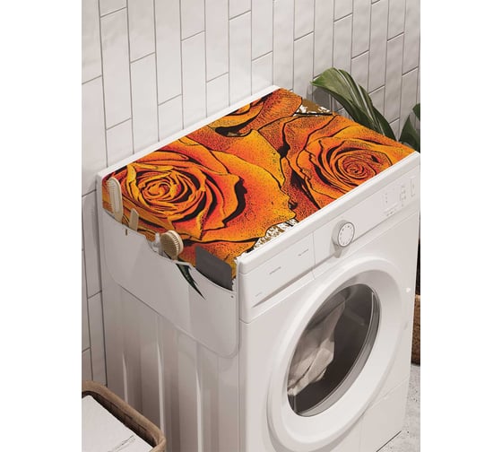 Органайзер для хранения Ambesonne "Сила цветов" на стиральную машину, 45x120 см, cwm_14759 1