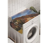 Органайзер для хранения Ambesonne "Горный лес на закате" на стиральную машину, 45x120 см, cwm_10007