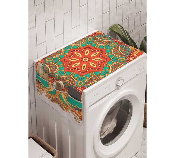 Органайзер для хранения Ambesonne "Золотое цветение" на стиральную машину, 45x120 см, cwm_16059 1