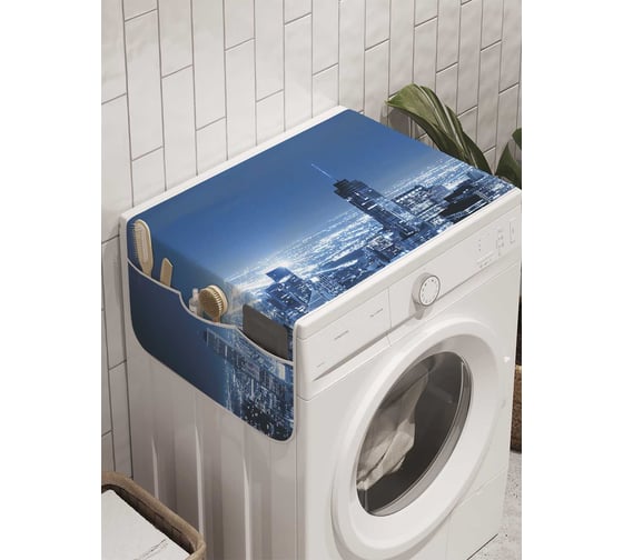 Органайзер для хранения Ambesonne "Ночной город" на стиральную машину, 45x120 см, cwm_11236 1