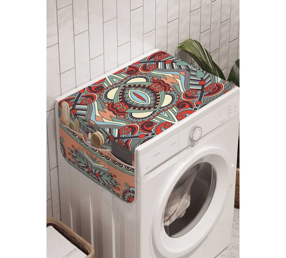 Органайзер для хранения Ambesonne "Узорчатый орнамент" на стиральную машину, 45x120 см, cwm_28179 1
