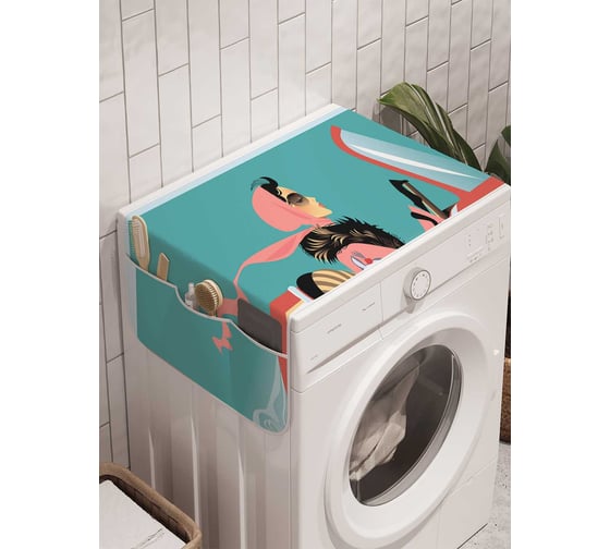 Органайзер для хранения Ambesonne "Красный кабриолет" на стиральную машину, 45x120 см, cwm_18204 1