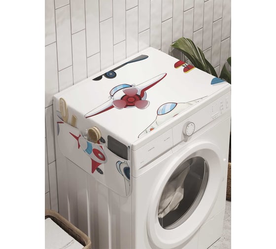 Органайзер для хранения Ambesonne "Небесный транспорт" на стиральную машину, 45x120 см, cwm_10631 1