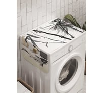 Органайзер для хранения Ambesonne "Рыбы в японском стиле" на стиральную машину, 45x120 см, cwm_10025