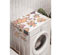 Органайзер для хранения Ambesonne "Свинка-спортсмен" на стиральную машину, 45x120 см, cwm_10429