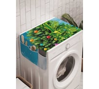 Органайзер для хранения Ambesonne "Наряженная елка" на стиральную машину, 45x120 см, cwm_21479