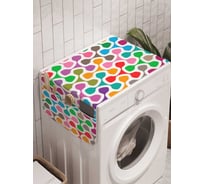 Органайзер для хранения Ambesonne "Элементы красок" на стиральную машину, 45x120 см, cwm_11581