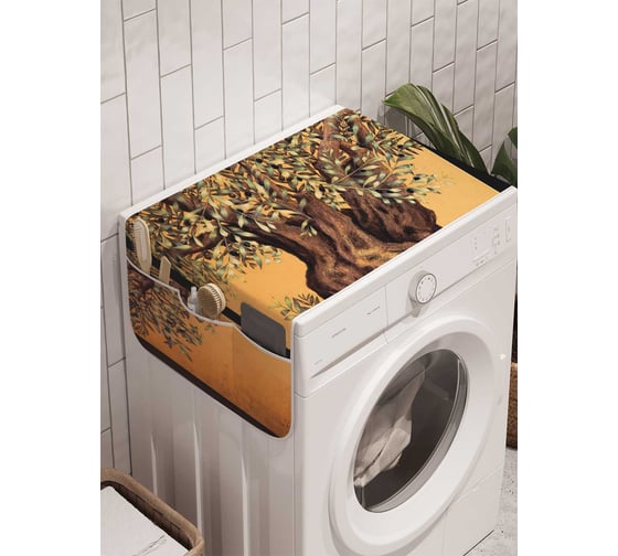 Органайзер для хранения Ambesonne "Дерево за окном" на стиральную машину, 45x120 см, cwm_13475 1