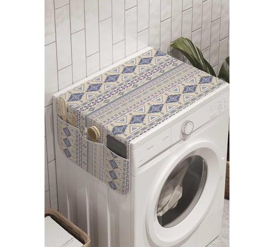 Органайзер для хранения Ambesonne "Этнические узоры" на стиральную машину, 45x120 см, cwm_10180 1