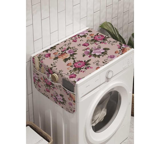 Органайзер для хранения Ambesonne "Фантазия с цветами" на стиральную машину, 45x120 см, cwm_11413 1
