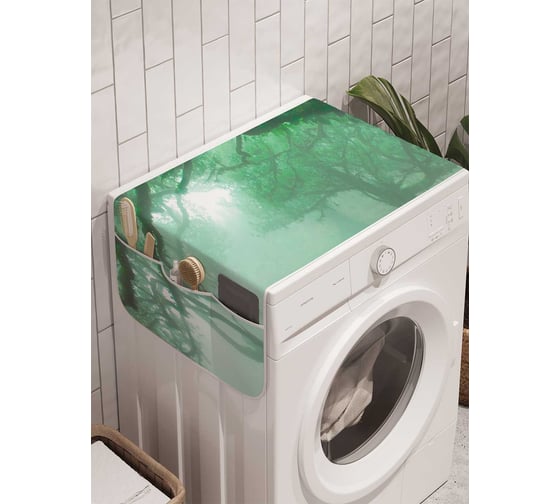 Органайзер для хранения Ambesonne "Туманный лес" на стиральную машину, 45x120 см, cwm_14909 1