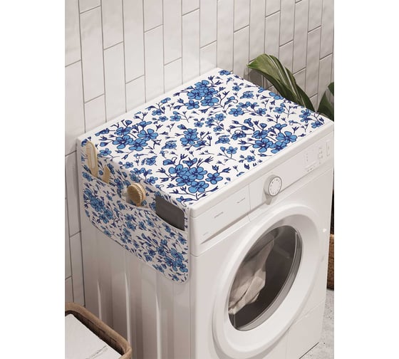 Органайзер для хранения Ambesonne "Цветочное пространство" на стиральную машину, 45x120 см, cwm_11416 1