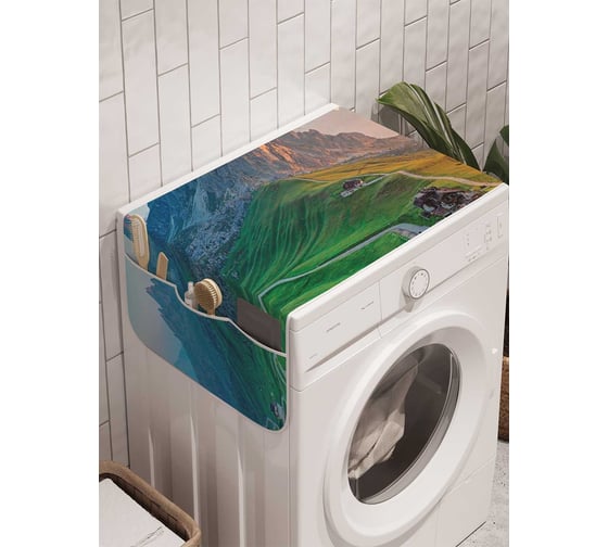Органайзер для хранения Ambesonne "Отель у гор" на стиральную машину, 45x120 см, cwm_10904 1