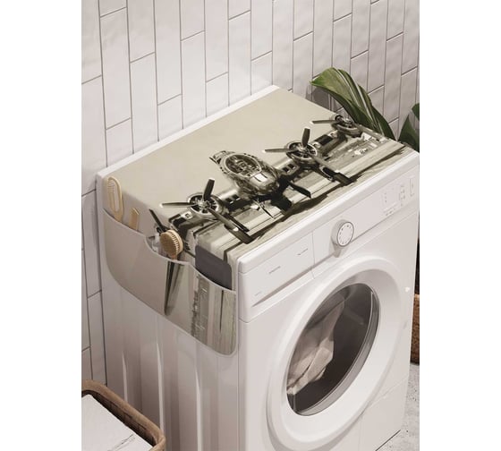 Органайзер для хранения Ambesonne "Самолетная мощь" на стиральную машину, 45x120 см, cwm_10630 1