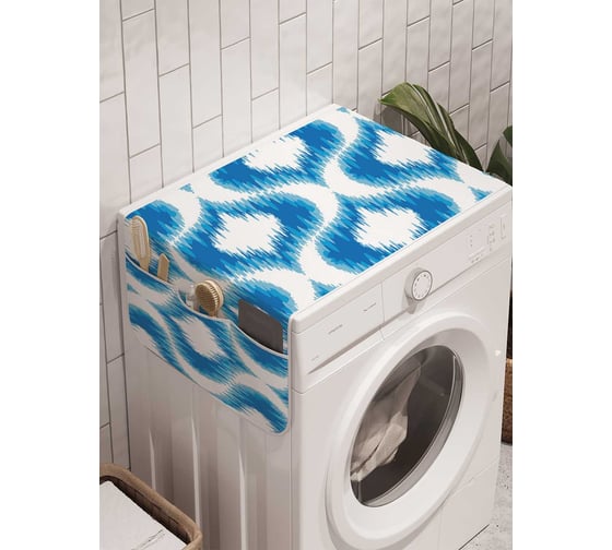 Органайзер для хранения Ambesonne "Волны холода" на стиральную машину, 45x120 см, cwm_18042 1