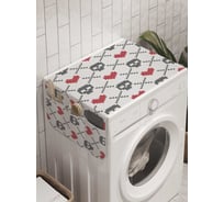 Органайзер для хранения Ambesonne "Черепа с сердечками" на стиральную машину, 45x120 см, cwm_10069