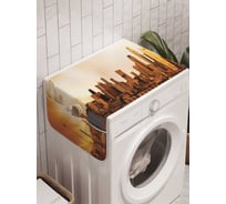 Органайзер для хранения Ambesonne "Город на берегу" на стиральную машину, 45x120 см, cwm_11227