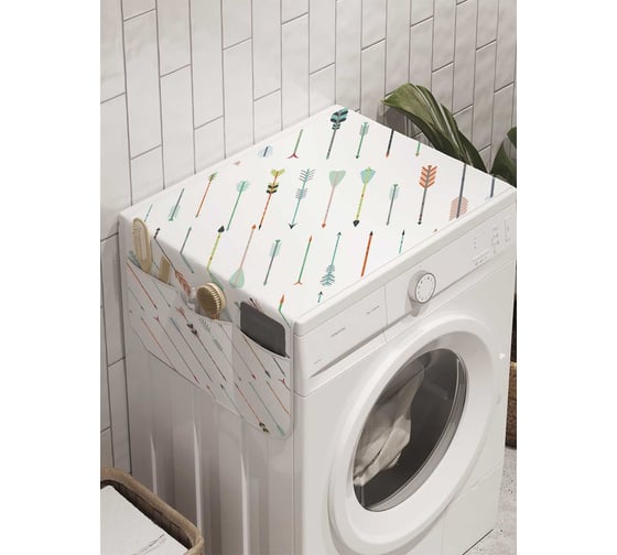 Органайзер для хранения Ambesonne "Этническая война" на стиральную машину, 45x120 см, cwm_10319 1