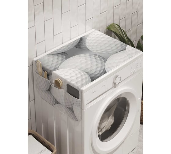 Органайзер для хранения Ambesonne "Шары для гольфа" на стиральную машину, 45x120 см, cwm_11510 1