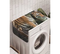 Органайзер для хранения Ambesonne "Тигриная любовь" на стиральную машину, 45x120 см, cwm_26301