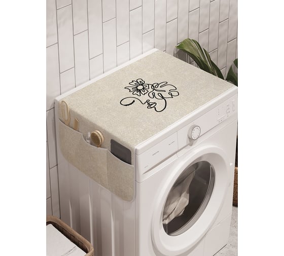 Органайзер для хранения Ambesonne "Девушка загадка" на стиральную машину, 45x120 см cwm_385286 1