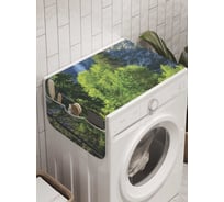 Органайзер для хранения Ambesonne "Река у высокой горы" на стиральную машину, 45x120 см, cwm_10865