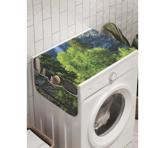 Органайзер для хранения Ambesonne "Река у высокой горы" на стиральную машину, 45x120 см, cwm_10865