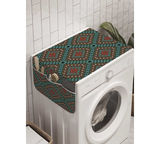 Органайзер для хранения Ambesonne "Классический орнамент" на стиральную машину, 45x120 см, cwm_10176 1