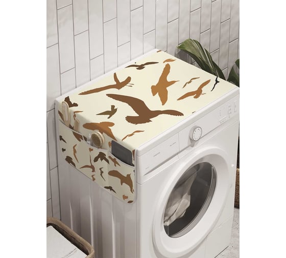 Органайзер для хранения Ambesonne "Мигрирующие птицы" на стиральную машину, 45x120 см, cwm_11370 1