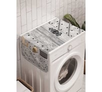 Органайзер для хранения Ambesonne "Серая дверь" на стиральную машину, 45x120 см, cwm_11659