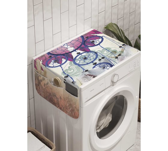 Органайзер для хранения Ambesonne "Ловец снов с ящерицами" на стиральную машину, 45x120 см, cwm_11273 1